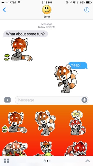 Cheerful Red Panda Stickers(圖2)-速報App