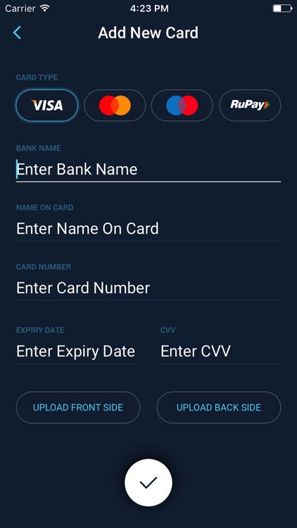 ECard- Secure banking card storage screenshot-3