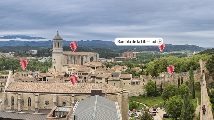 Lookout of the walls of Girona