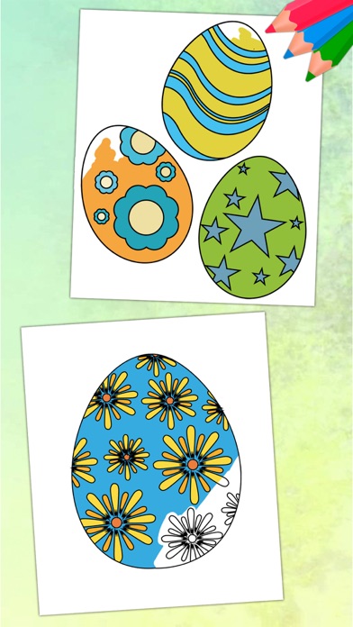 How to cancel & delete Easter eggs coloring pages for kids - Egg basket from iphone & ipad 2