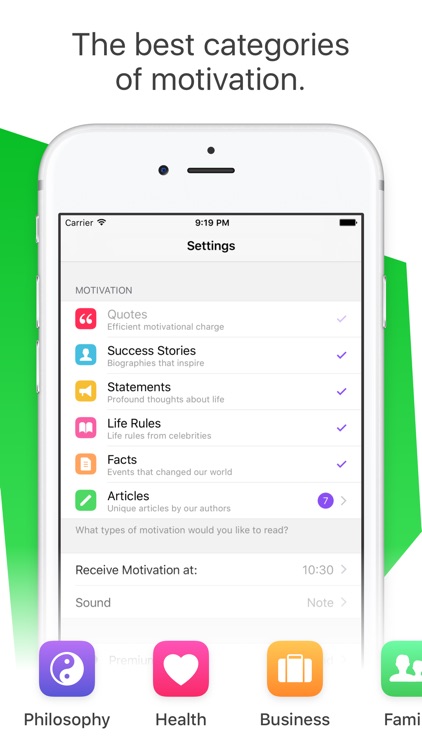 MotiDay - Daily Motivation! Inspiration & Lifehack screenshot-3