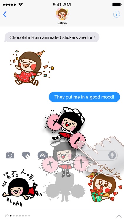 Chocolate Rain Stickers