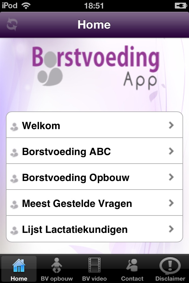 Borstvoeding App screenshot 2