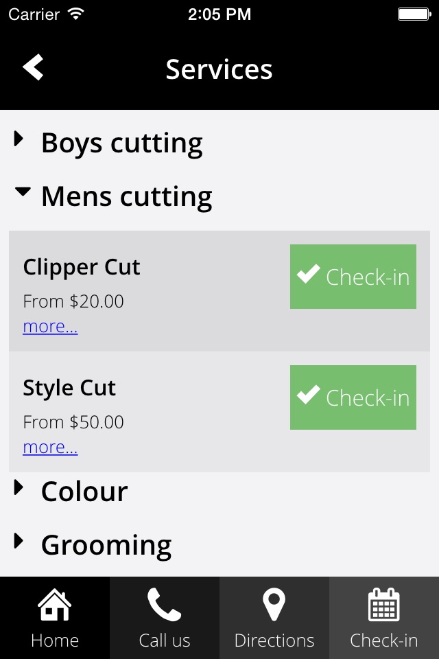 myBARBERapp screenshot 2