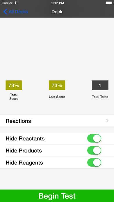 How to cancel & delete Organic Reaction Flashcards from iphone & ipad 2