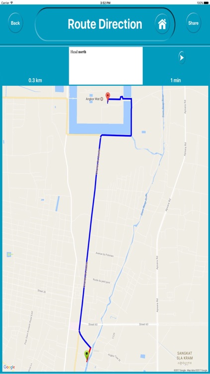 Angkor Wat Cambodia  Offline Map Navigation TOUR