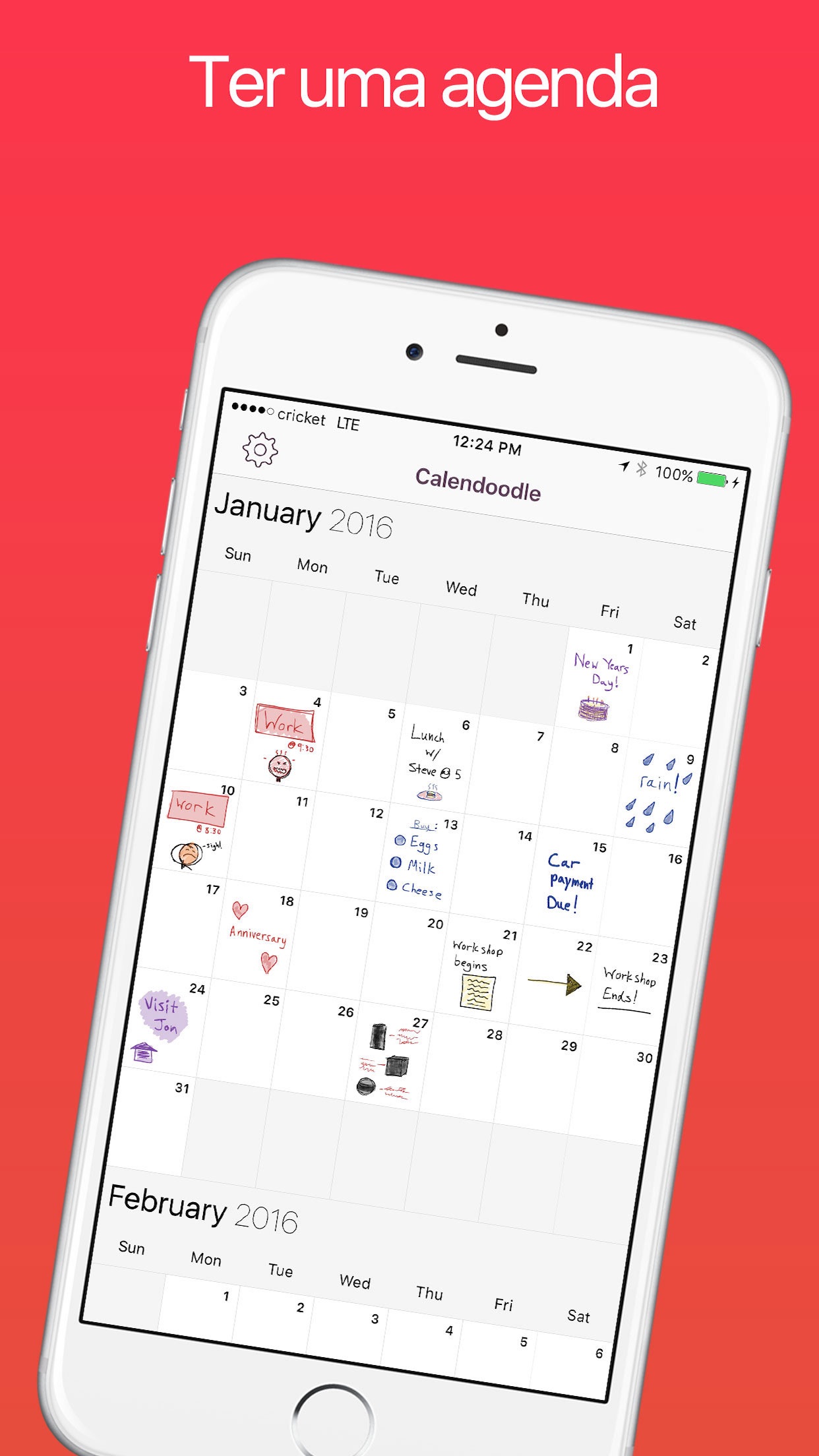Screenshot do app Desenhe A Agenda