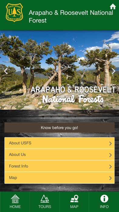 How to cancel & delete Arapaho & Roosevelt National Forests from iphone & ipad 1