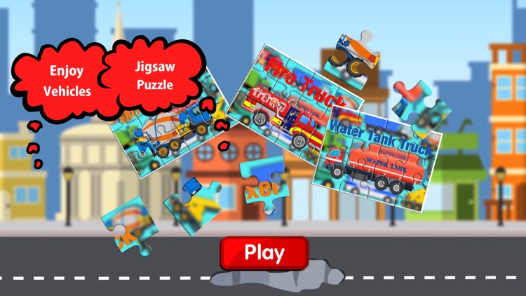 Street Vehicles Jigsaw Puzzle Games For Kids screenshot-4