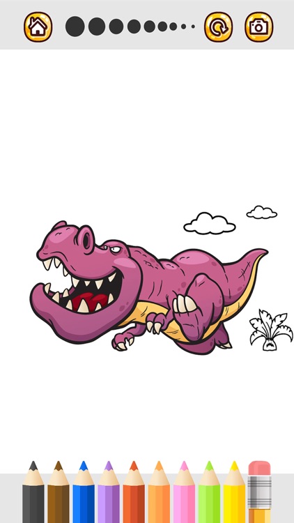 Dinosaurs Coloring Page For Preschool and Toddlers