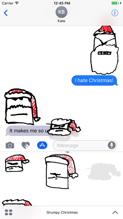 Grumpy Christmas Stickerpack screenshot-4