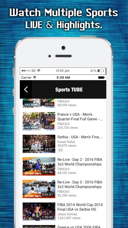 Sports TUBE LIVE - Scores, Updates & Highlights screenshot-2
