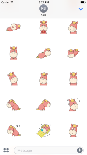 Animated Cute Pony Stickers For iMessage(圖1)-速報App
