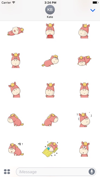 Animated Cute Pony Stickers For iMessage