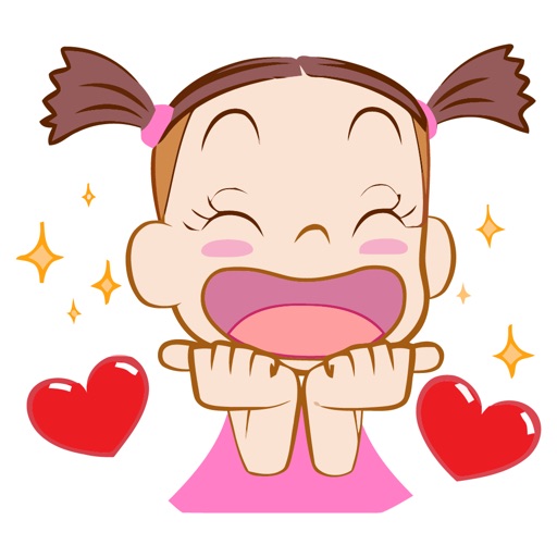 Nice Girl Animated Emoji Stickers icon