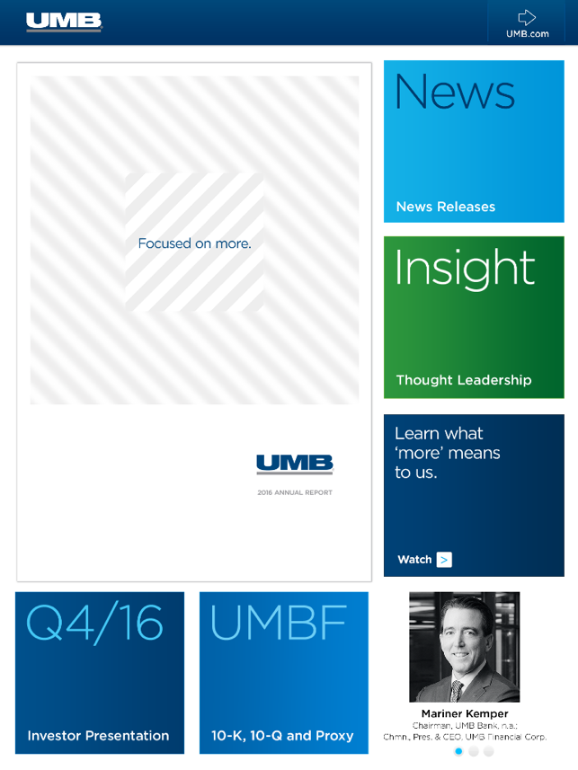 UMB Investor Relations