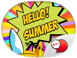 Summer Girl Stickers for iMessage