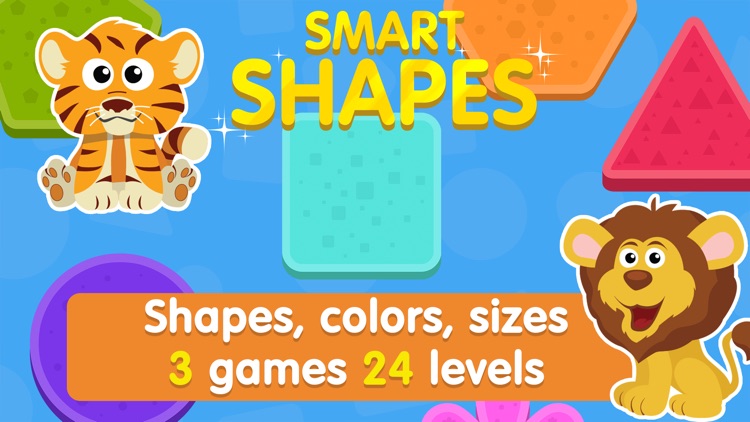 Smart Toddler: shapes and colors. Learning games