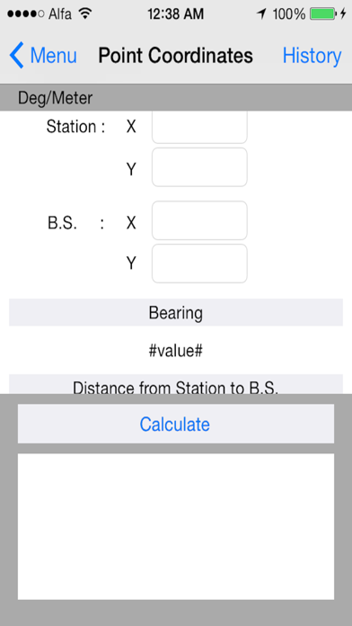 Surveying Calculator Screenshot 2