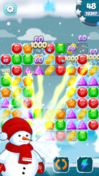 How to cancel & delete Frozen Diamond Mash: Winter Edition - Puzzle Game from iphone & ipad 3