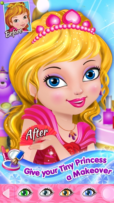 Tiny Princess Thumbelina - Photo Fun, Dress Up, Makeup & Card Maker Game Screenshot 1