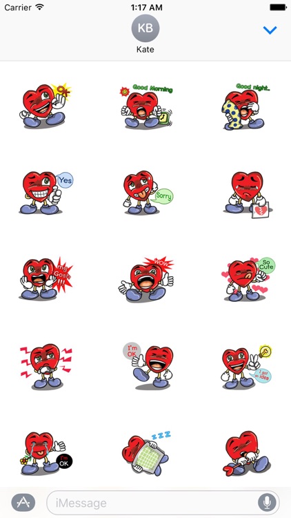 Valentine Heart Stickers