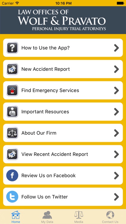 Wolf & Pravato Personal Injury Help App