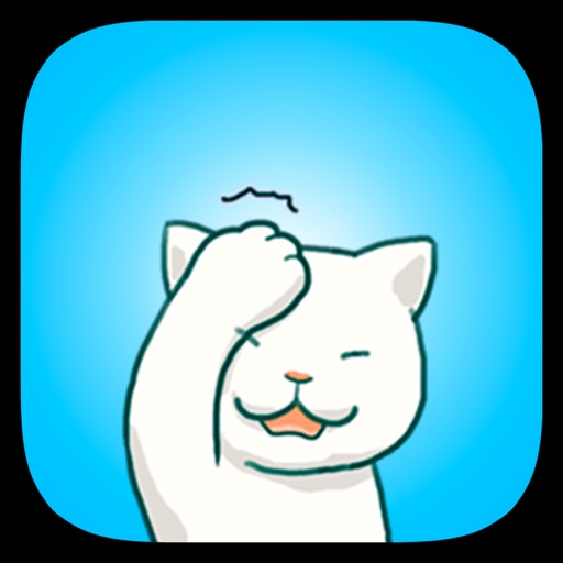 Cat White Stickers icon