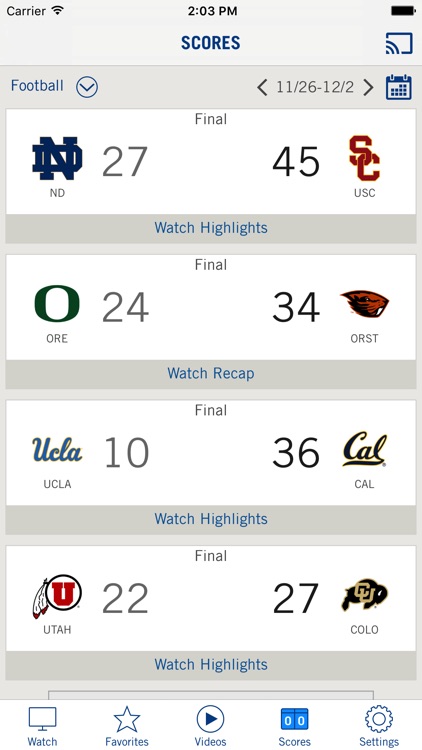 Pac-12 Now screenshot-4