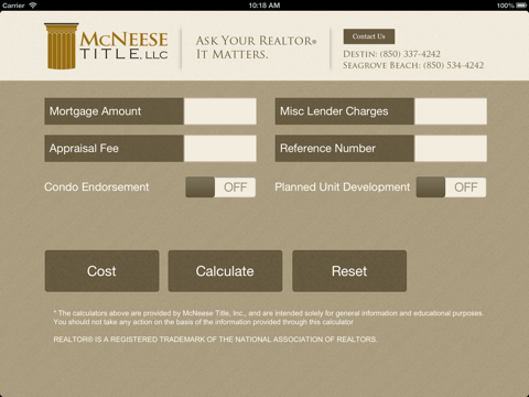 McNeese Title, LLC for iPad screenshot 2