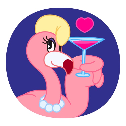 Appealing Flamingo Animated Emoji Stickers icon