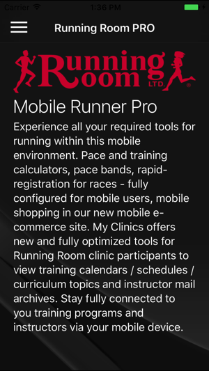 Running Room Mobile Runner PRO Edition