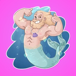 Poseidon Lord of the Sea Stickers