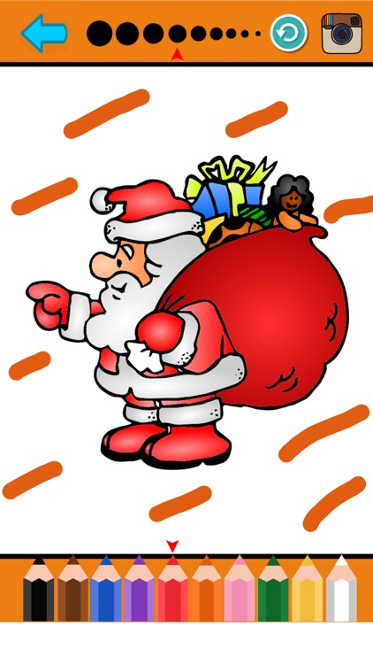 Santa Claus Coloring Page Christmas Book for Kids screenshot-3