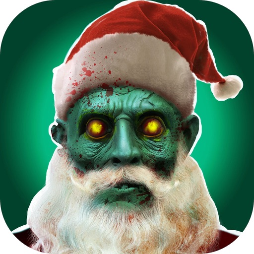 Zombie Santa Claus - Christmas Face Stickers icon