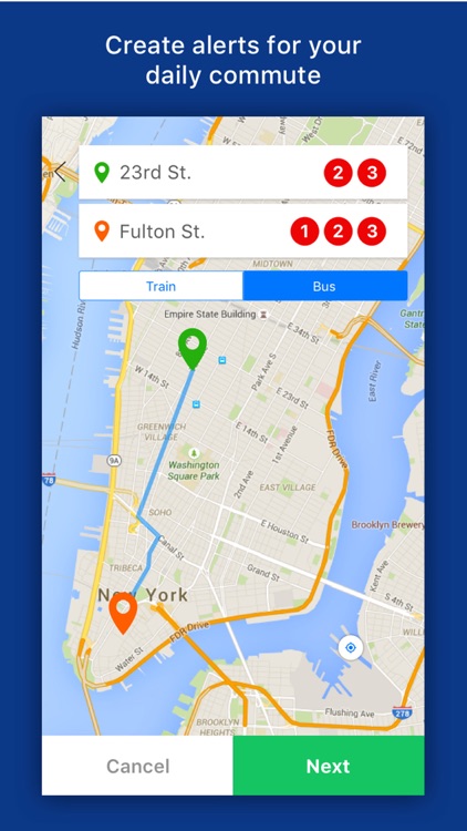 Dash! Transit: Daily Bus & Subway Transit Alerts