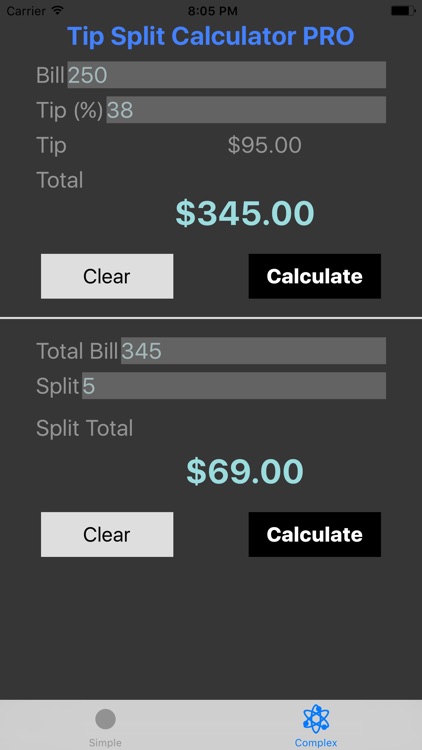 Tip Split Calculator Pro