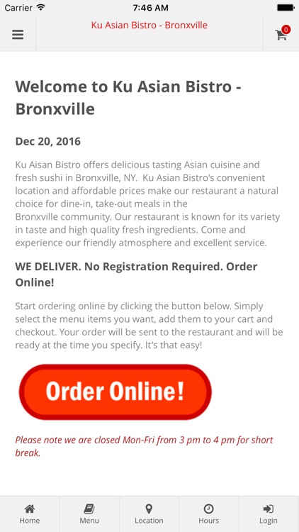 Ku Asian Bistro - Bronxville