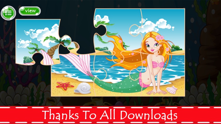 Mermaid Princess Jigsaw Puzzles Games For Kids screenshot-4