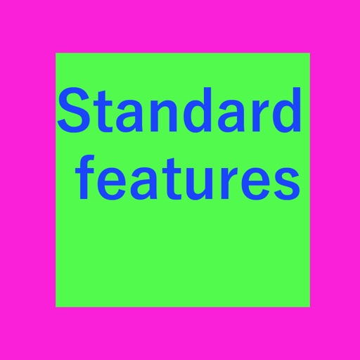 Standard features iOS App