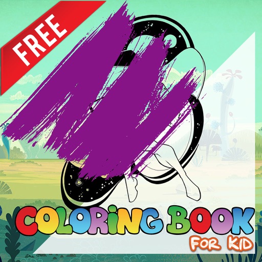 Amazing Coloring kids activities for Space Ghost Icon