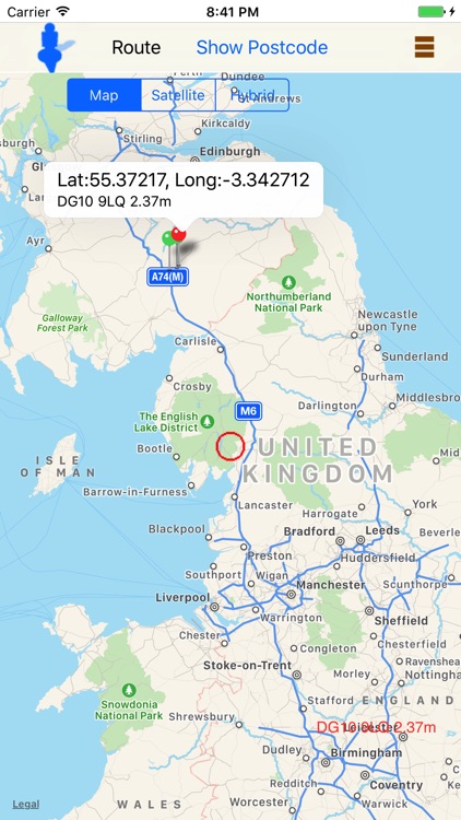 UK Postcode's Location and Location's Post code