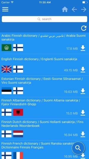 芬蘭文 - 多種語言 字典(圖1)-速報App