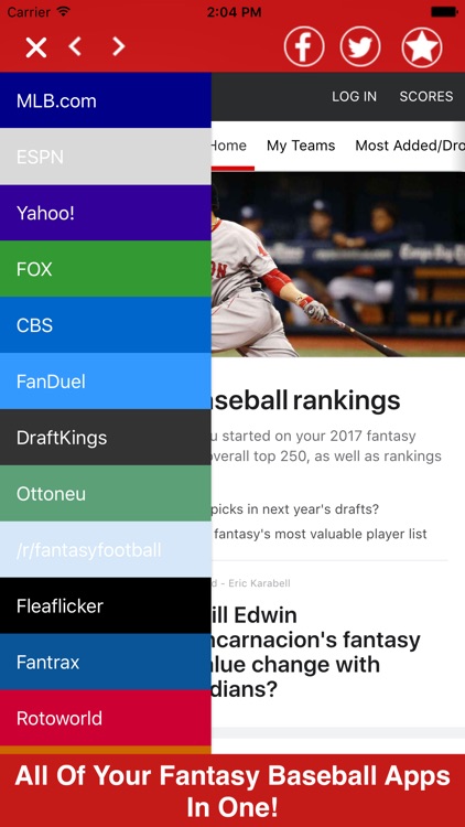 Fantasy Baseball All In One Pro - Tools News +More