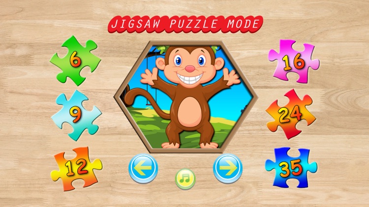 My Monkey Jigsaw Puzzle for Little Kids