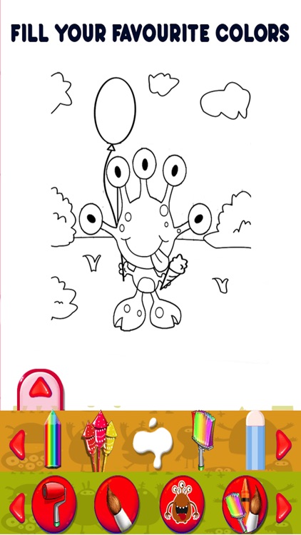 Monster Kids Coloring Book Pro