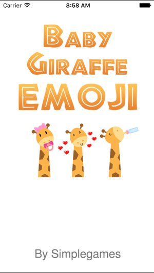 Baby Giraffe Emoji & Keyboard