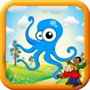 Kids Game Squid Coloring Version