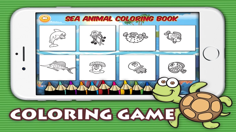 Sea animal children coloring book : Best 24 pages screenshot-3