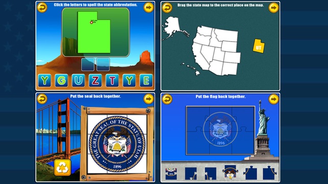 Fifty States and Capitals Learning Games for Kids(圖4)-速報App